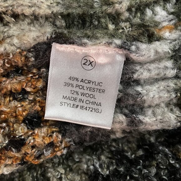 BEAUTIFUL FASHION NOVA MIDI CARDIGAN SWEATER 2X OPEN FRONT NWT - Picture 4 of 4